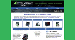 Desktop Screenshot of gossenmetrawattusa.com